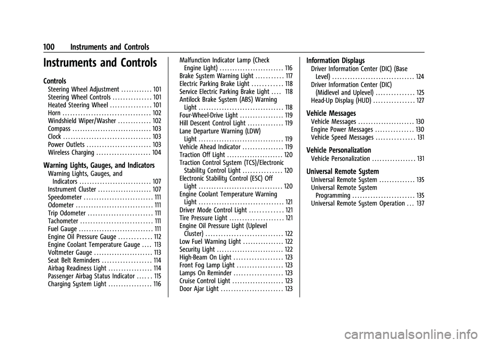 CHEVROLET SILVERADO 2500 2022 Owners Manual Chevrolet Silverado 2500 HD/3500 HD Owner Manual (GMNA-Localizing-U.
S./Canada/Mexico-15546003) - 2022 - CRC - 5/12/21
100 Instruments and Controls
Instruments and Controls
Controls
Steering Wheel Adj CHEVROLET SILVERADO 2500 2022 Owners Manual Chevrolet Silverado 2500 HD/3500 HD Owner Manual (GMNA-Localizing-U.
S./Canada/Mexico-15546003) - 2022 - CRC - 5/12/21
100 Instruments and Controls
Instruments and Controls
Controls
Steering Wheel Adj
