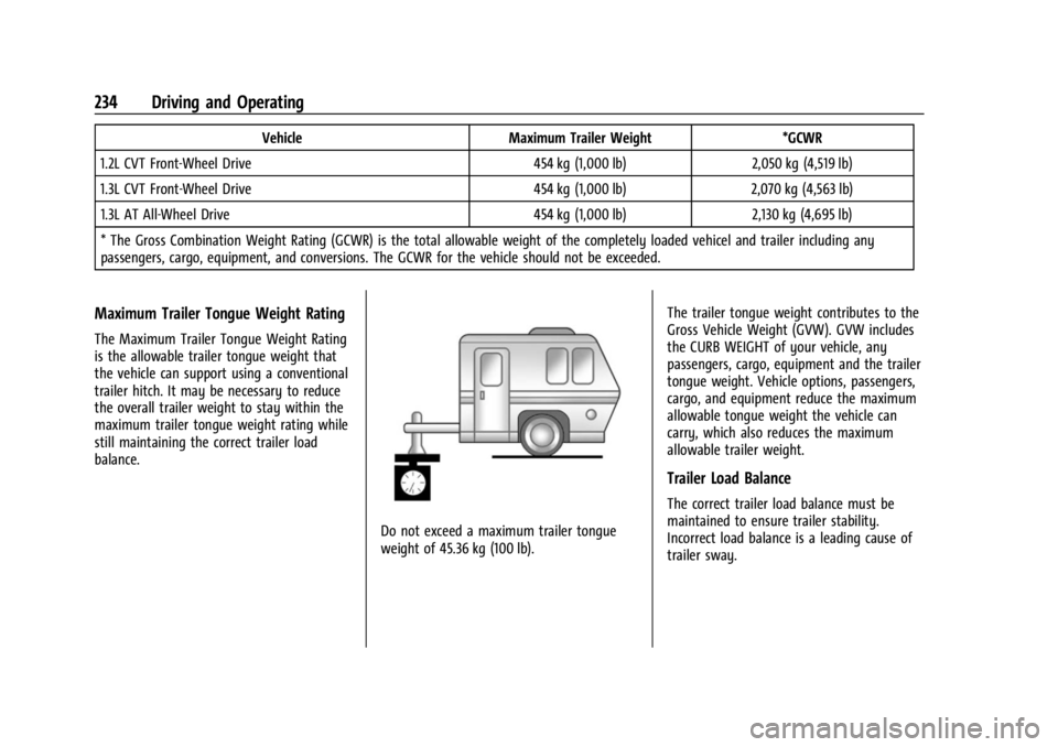 CHEVROLET TRAILBLAZER 2023 Owners Manual (360 Pages), Page 240