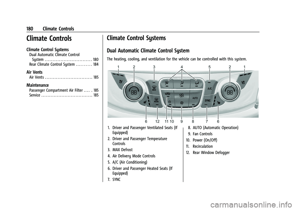 CHEVROLET TRAVERSE 2023 Owners Manual Chevrolet Traverse Owner Manual (GMNA-Localizing-U.S./Canada/Mexico-
16411537) - 2023 - CRC - 3/28/22
180 Climate Controls
Climate Controls
Climate Control Systems
Dual Automatic Climate ControlSystem CHEVROLET TRAVERSE 2023 Owners Manual Chevrolet Traverse Owner Manual (GMNA-Localizing-U.S./Canada/Mexico-
16411537) - 2023 - CRC - 3/28/22
180 Climate Controls
Climate Controls
Climate Control Systems
Dual Automatic Climate ControlSystem