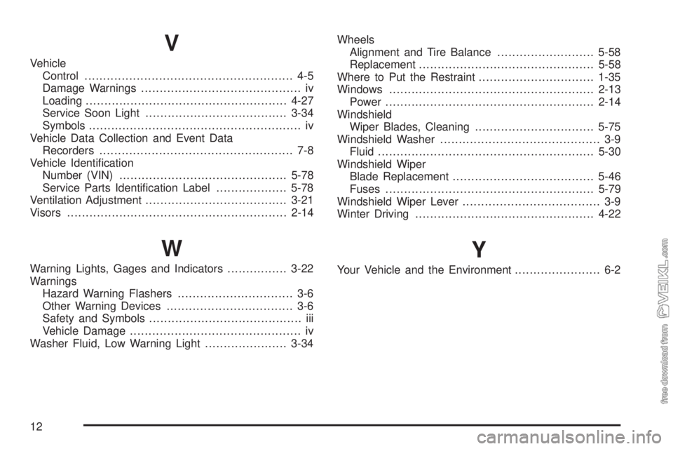 CHEVROLET CLASSIC 2005 Owners Manual V
Vehicle
Control........................................................ 4-5
Damage Warnings........................................... iv
Loading..................................................... CHEVROLET CLASSIC 2005 Owners Manual V
Vehicle
Control........................................................ 4-5
Damage Warnings........................................... iv
Loading.....................................................