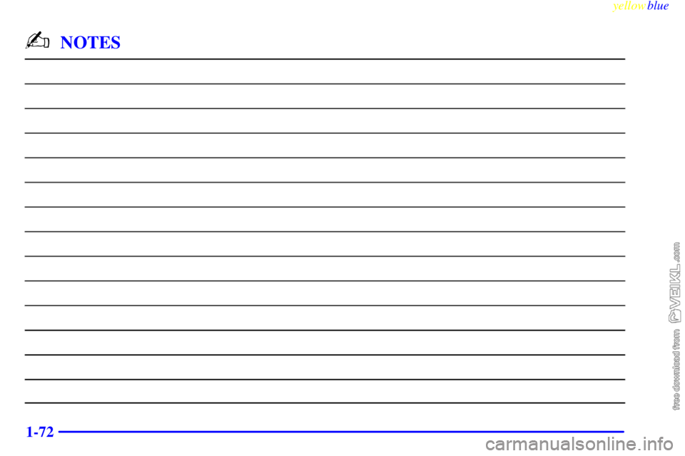 CHEVROLET C/K 1999 Manual PDF yellowblue     
1-72
-NOTES 