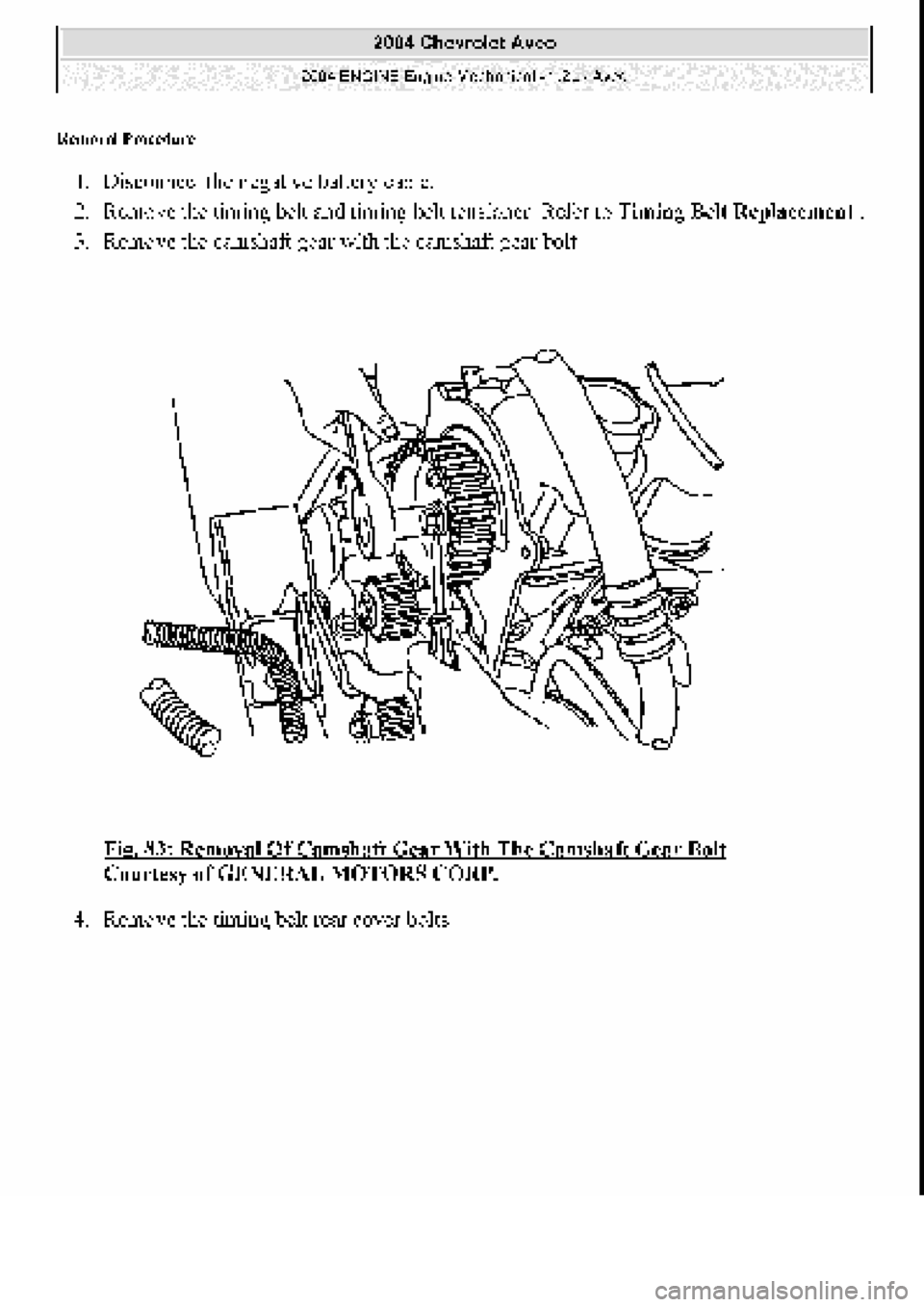 CHEVROLET AVEO 2002 Service Repair Manual CHEVROLET AVEO 2002 Service Repair Manual