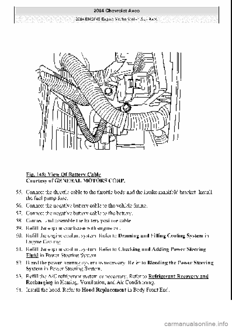 CHEVROLET AVEO 2002  Service Repair Manual 