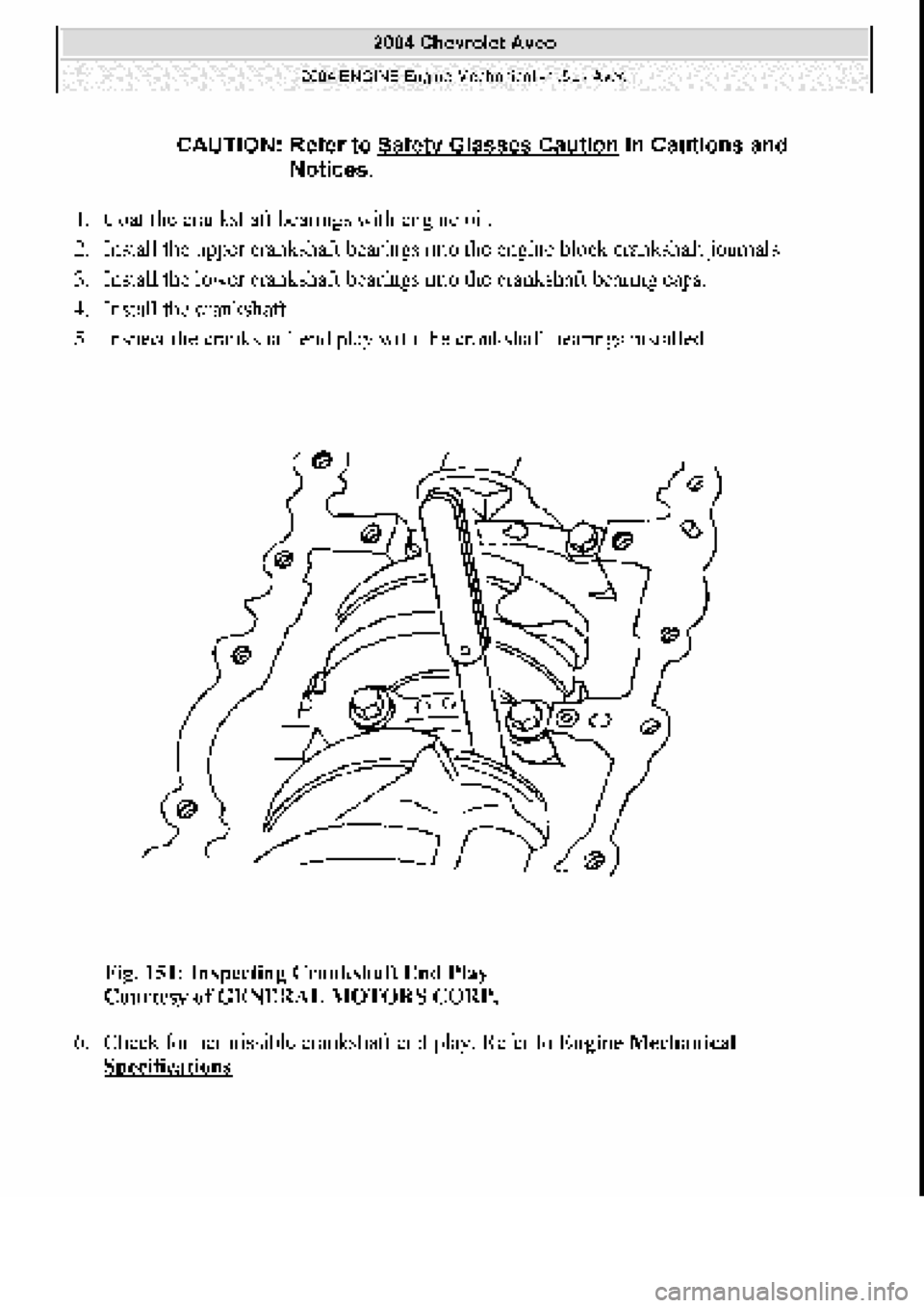 CHEVROLET AVEO 2002  Service Repair Manual 