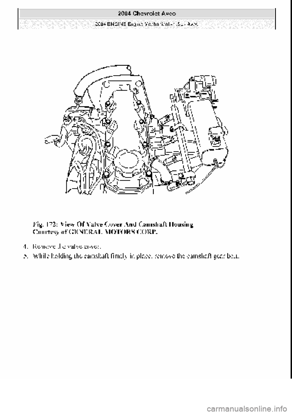 CHEVROLET AVEO 2002  Service Repair Manual 