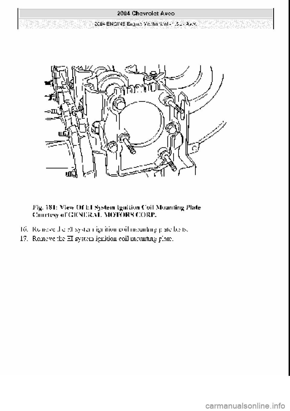 CHEVROLET AVEO 2002  Service Repair Manual 