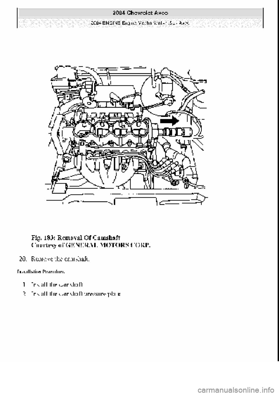 CHEVROLET AVEO 2002  Service Repair Manual 