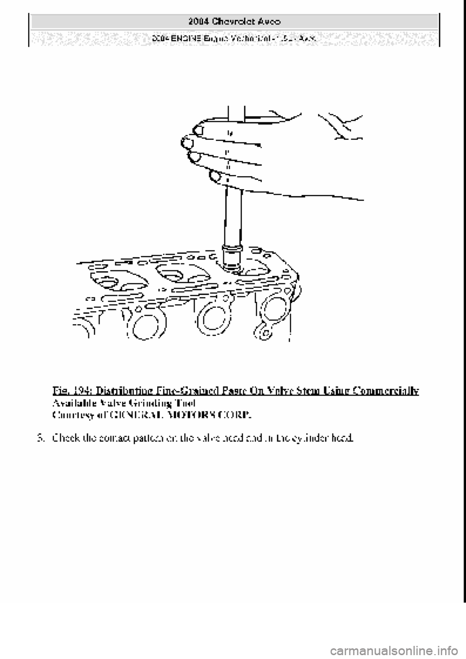 CHEVROLET AVEO 2002  Service Repair Manual 
