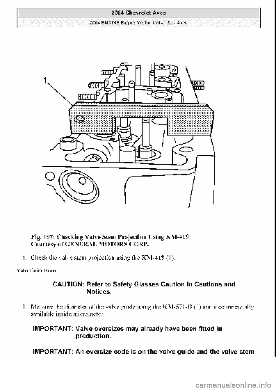 CHEVROLET AVEO 2002  Service Repair Manual 