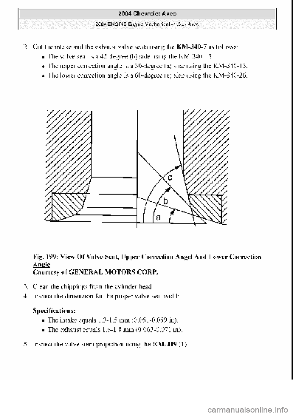 CHEVROLET AVEO 2002  Service Repair Manual 