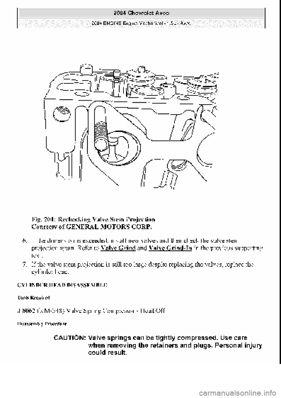 CHEVROLET AVEO 2002  Service Repair Manual 