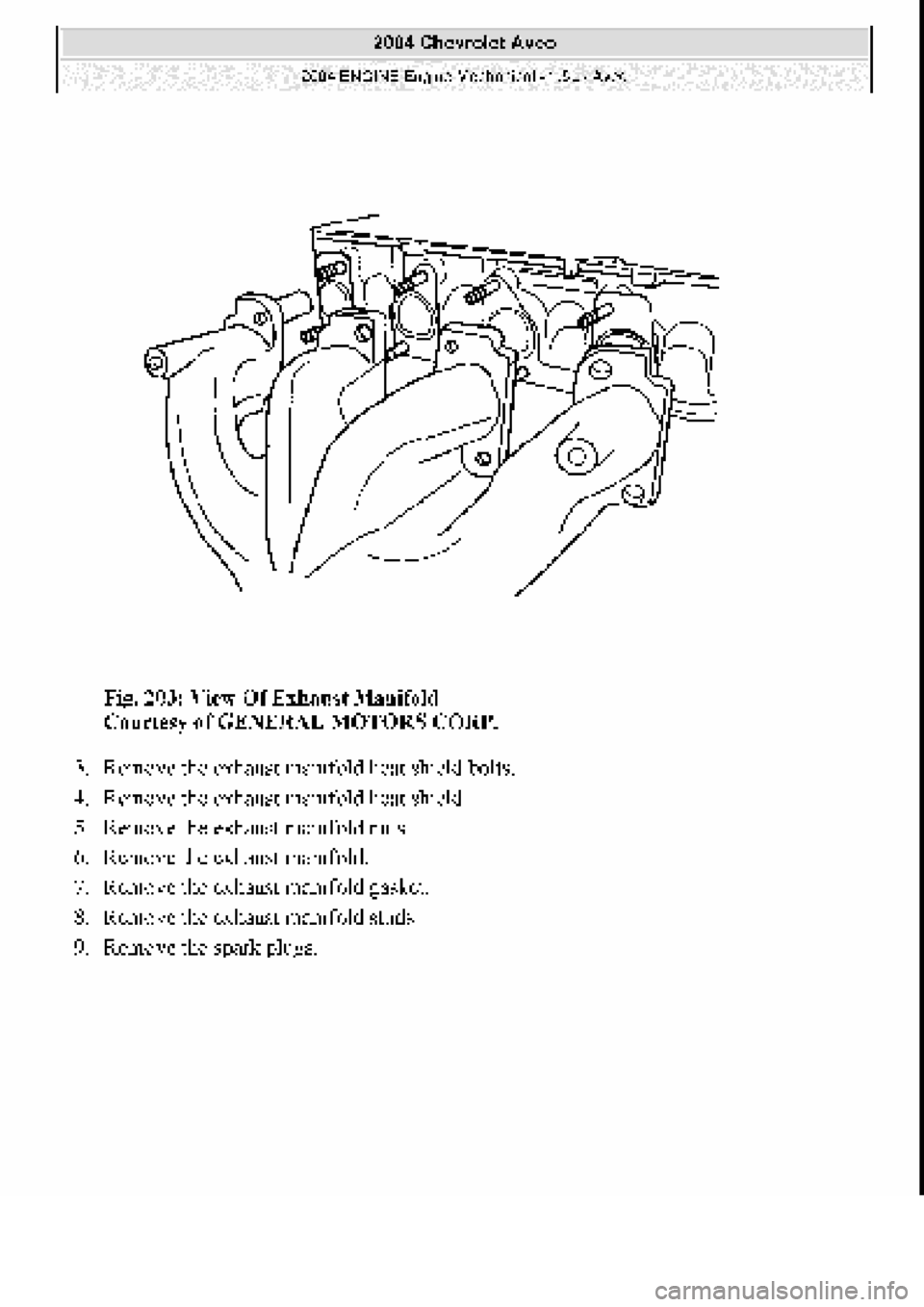 CHEVROLET AVEO 2002  Service Repair Manual 