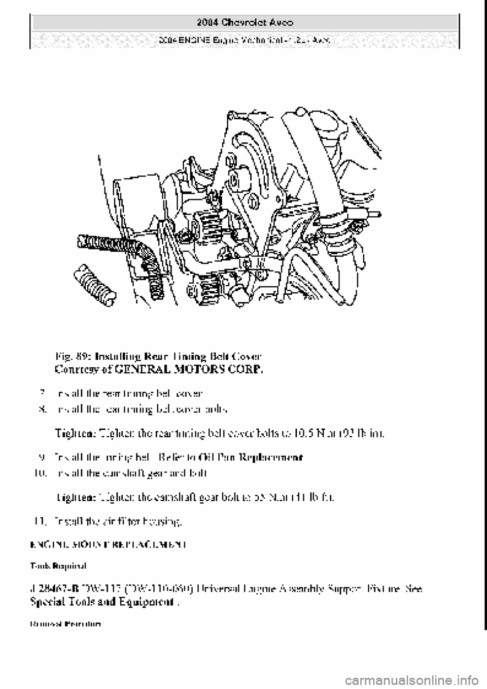 CHEVROLET AVEO 2002 Service Repair Manual CHEVROLET AVEO 2002 Service Repair Manual