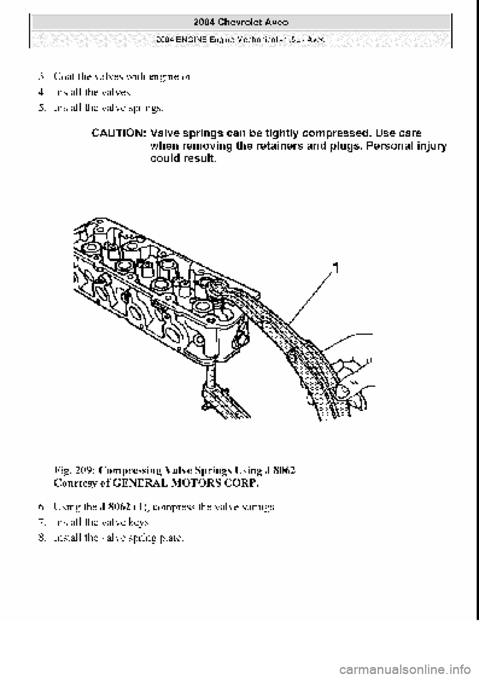 CHEVROLET AVEO 2002  Service Repair Manual 