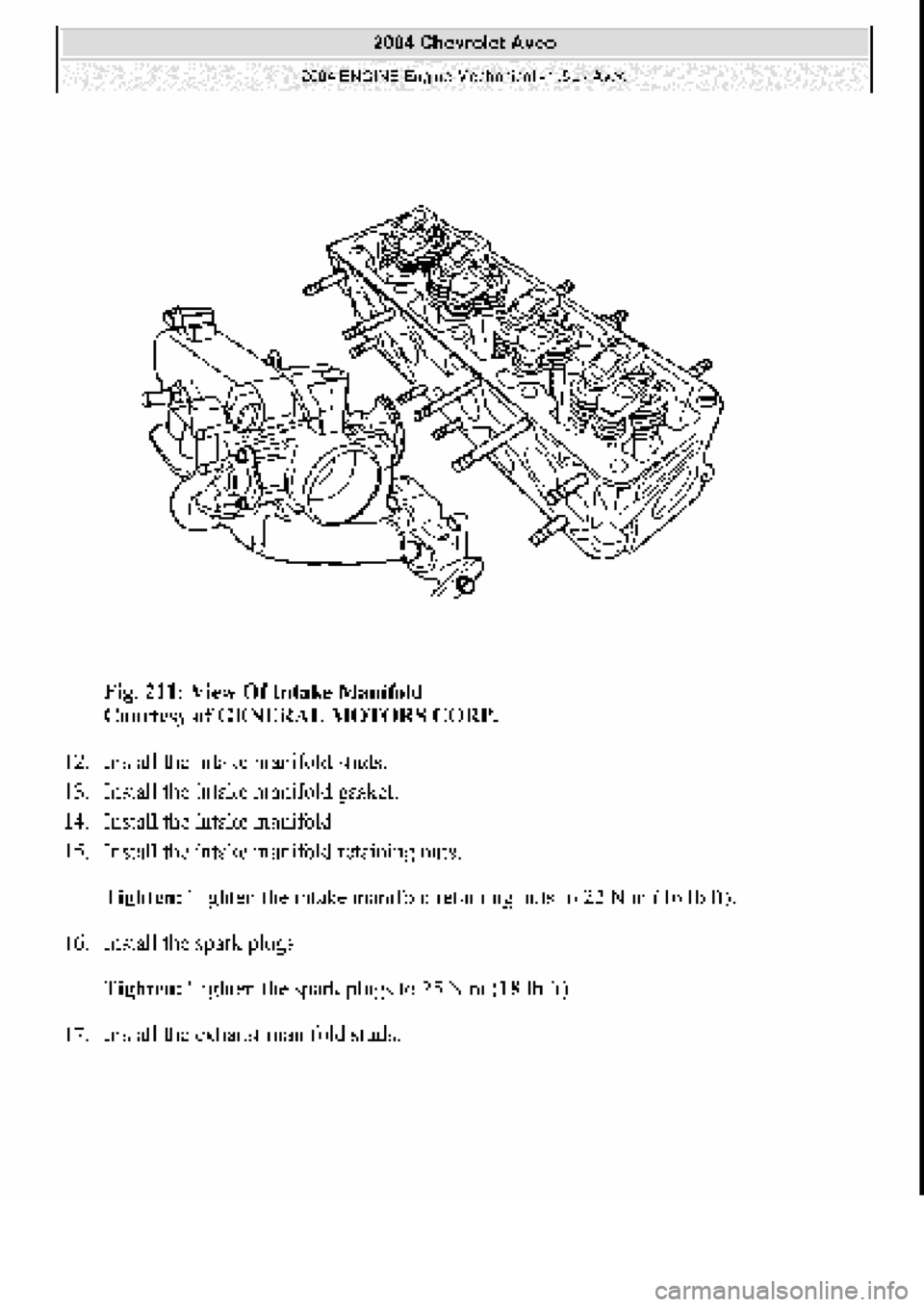 CHEVROLET AVEO 2002  Service Repair Manual 