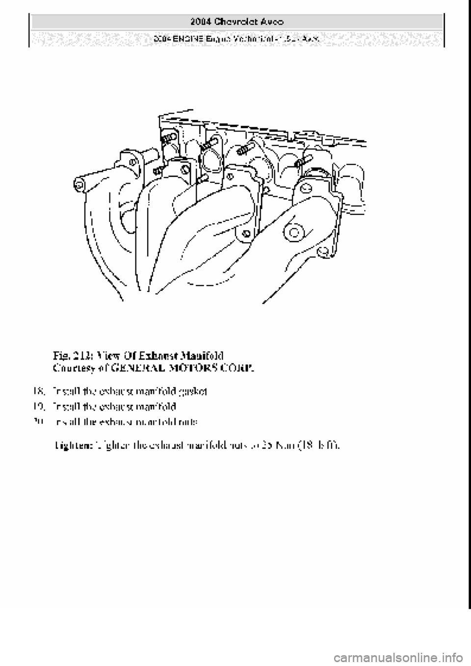 CHEVROLET AVEO 2002  Service Repair Manual 