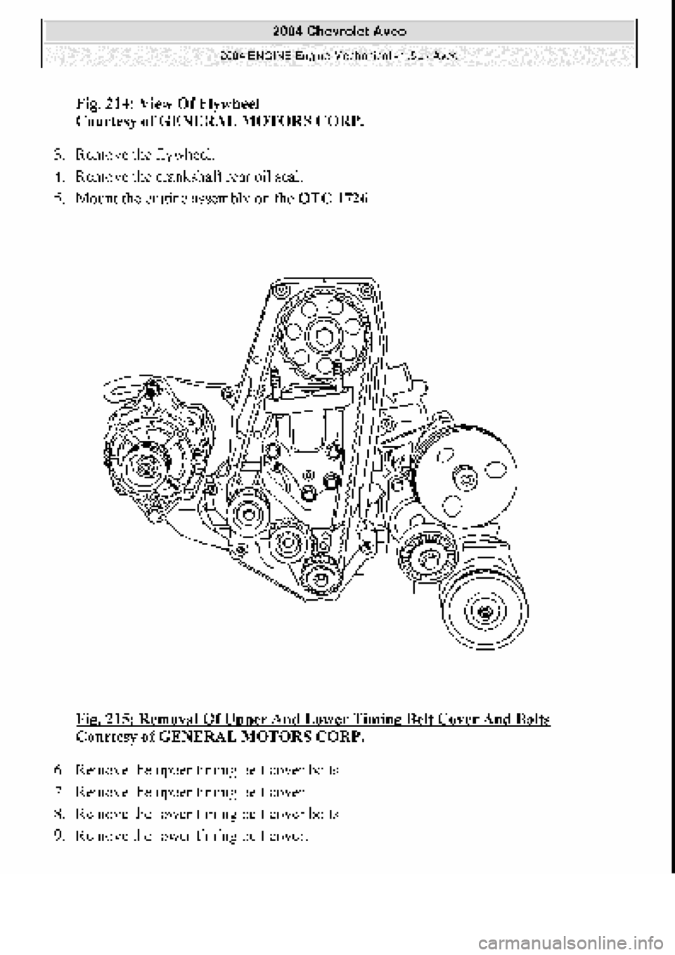 CHEVROLET AVEO 2002  Service Repair Manual 
