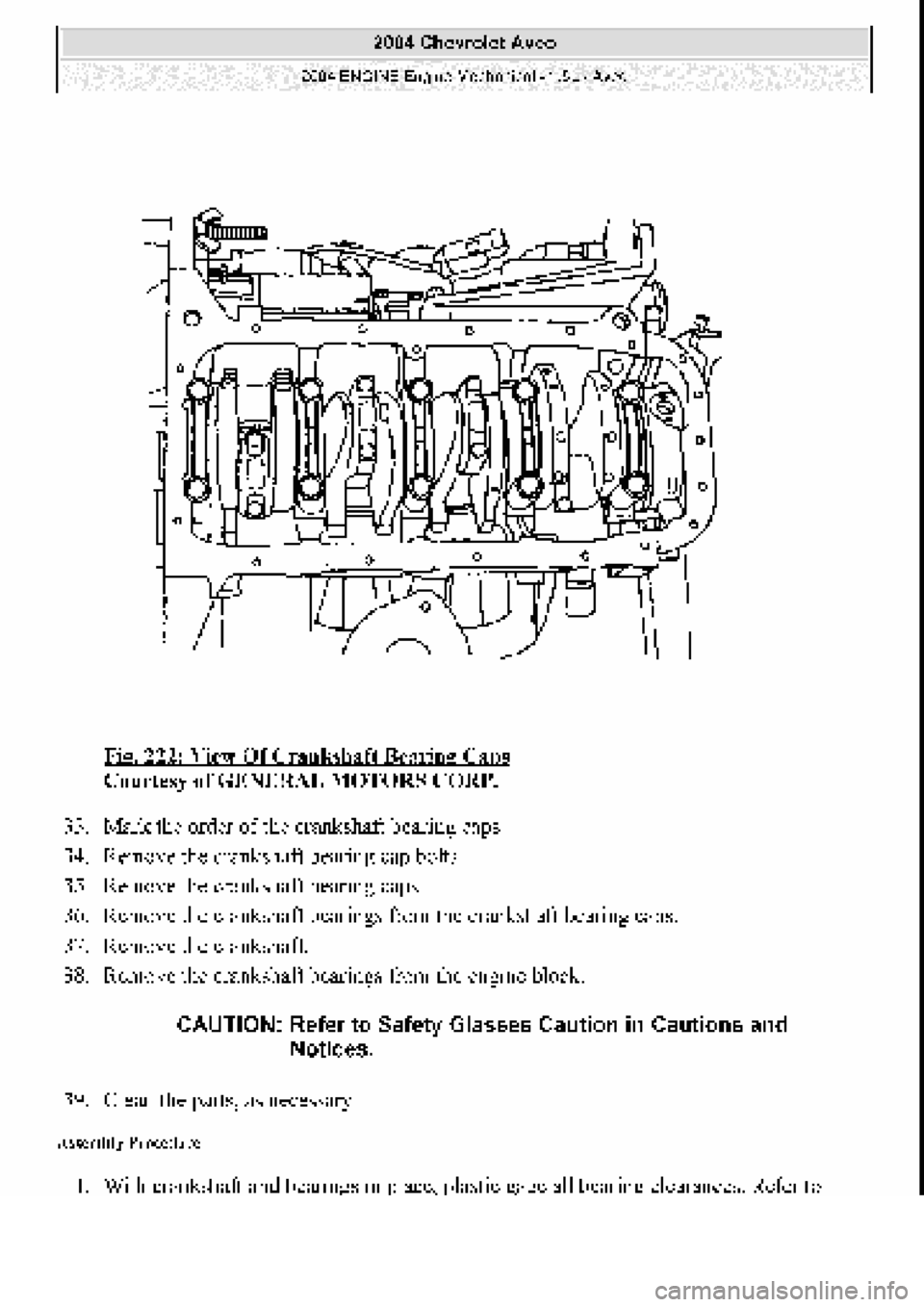 CHEVROLET AVEO 2002  Service Repair Manual 