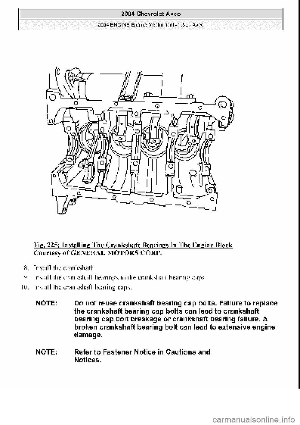 CHEVROLET AVEO 2002  Service Repair Manual 