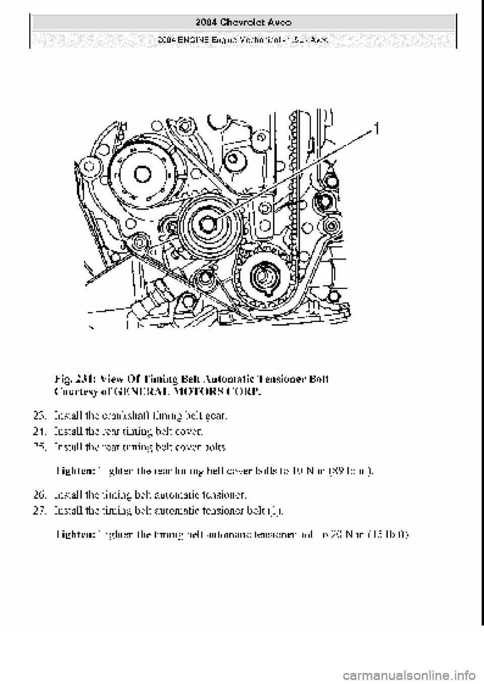CHEVROLET AVEO 2002  Service Repair Manual 