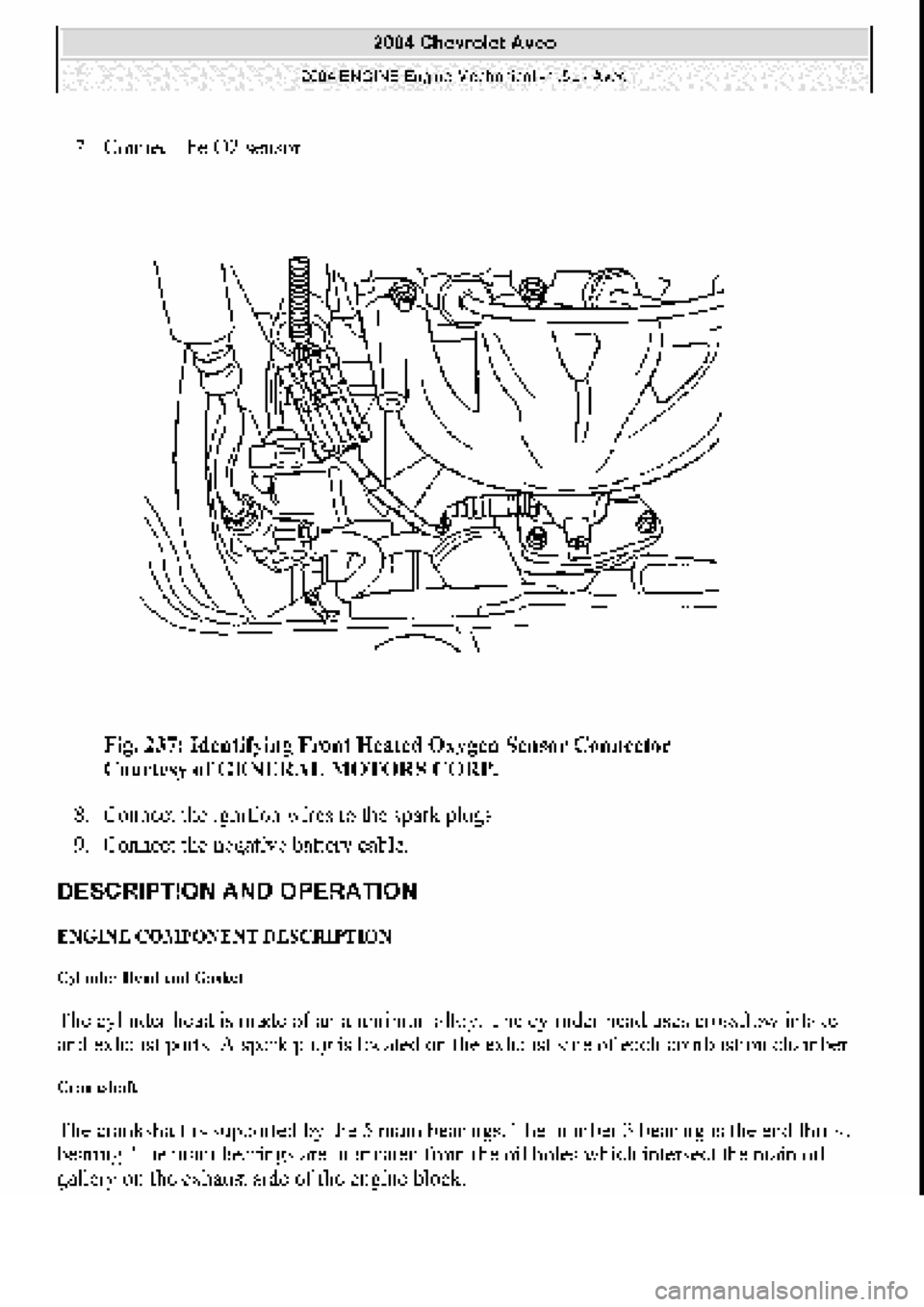 CHEVROLET AVEO 2002  Service Repair Manual 