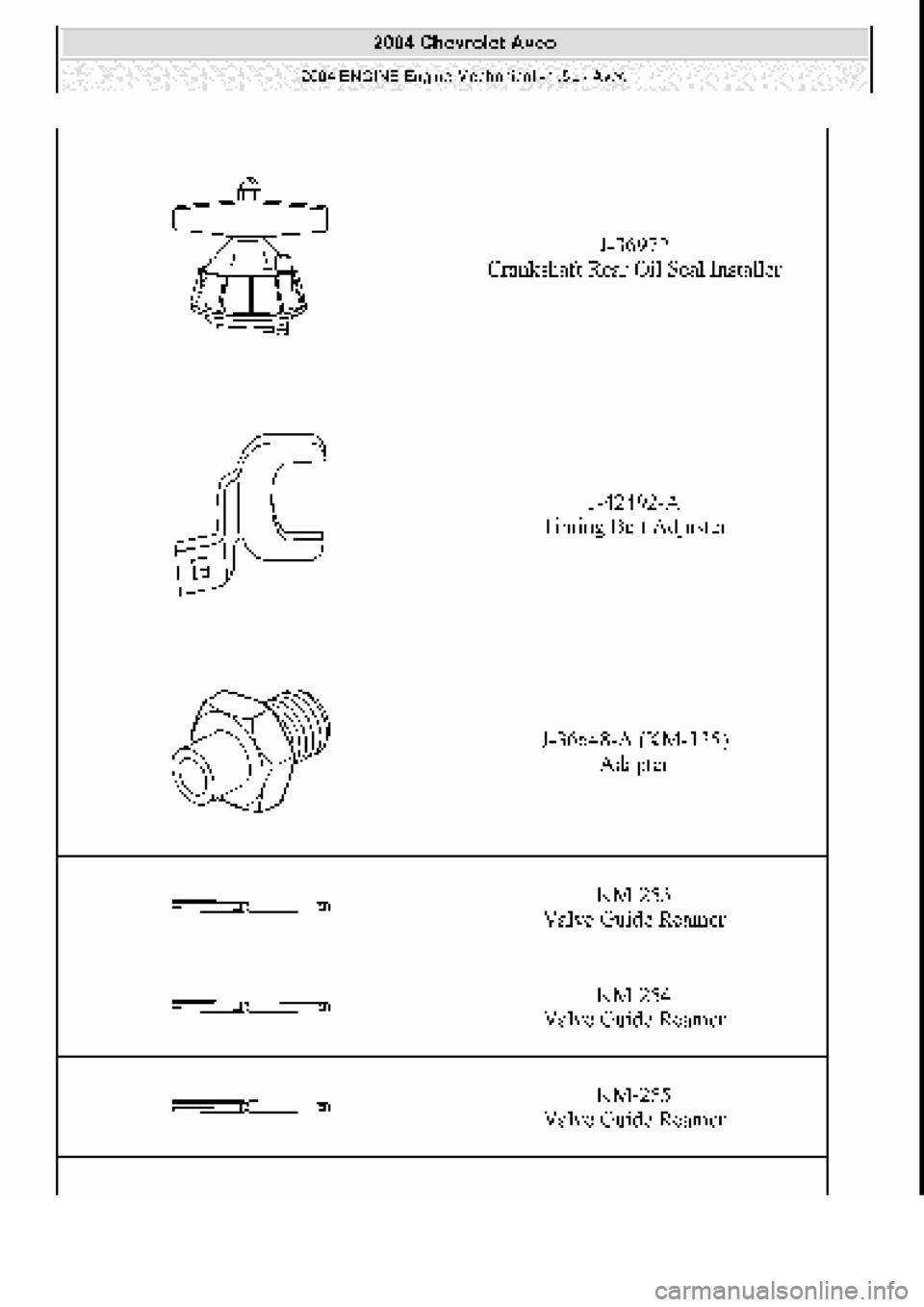 CHEVROLET AVEO 2002  Service Repair Manual 