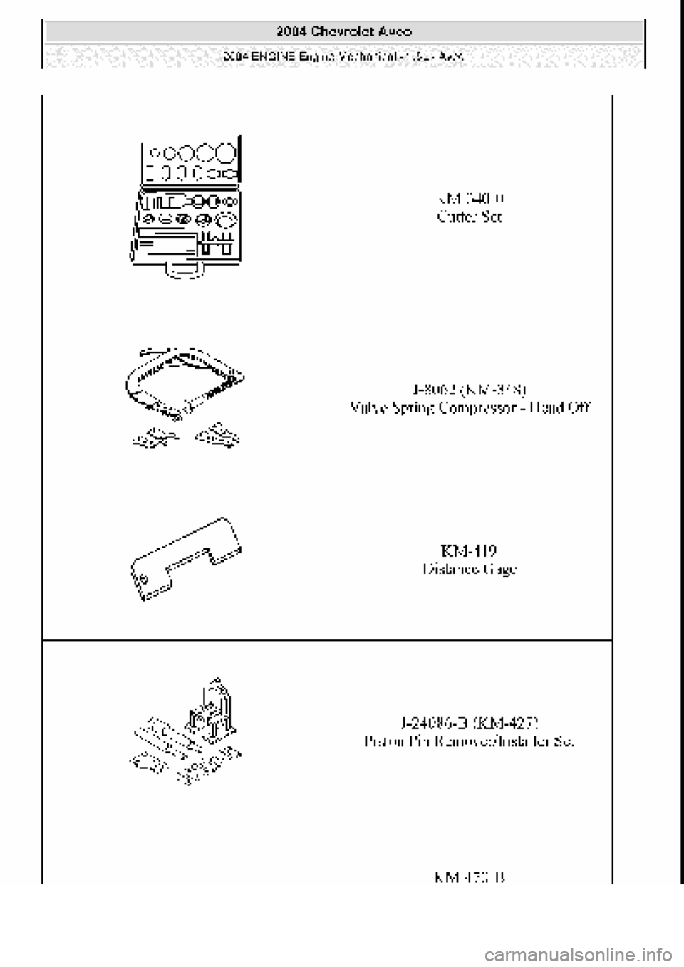 CHEVROLET AVEO 2002  Service Repair Manual 