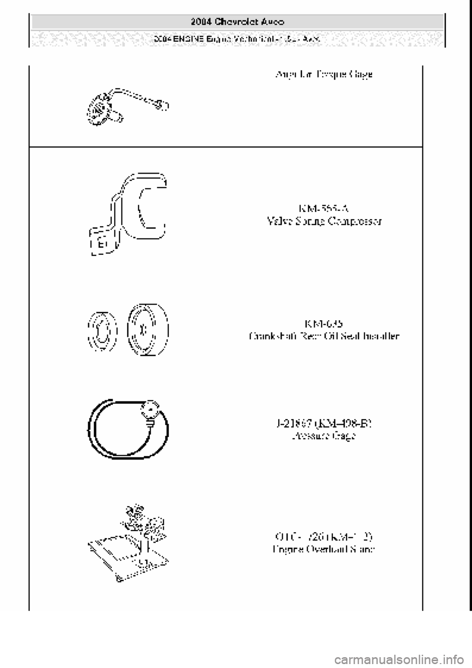 CHEVROLET AVEO 2002  Service Repair Manual 