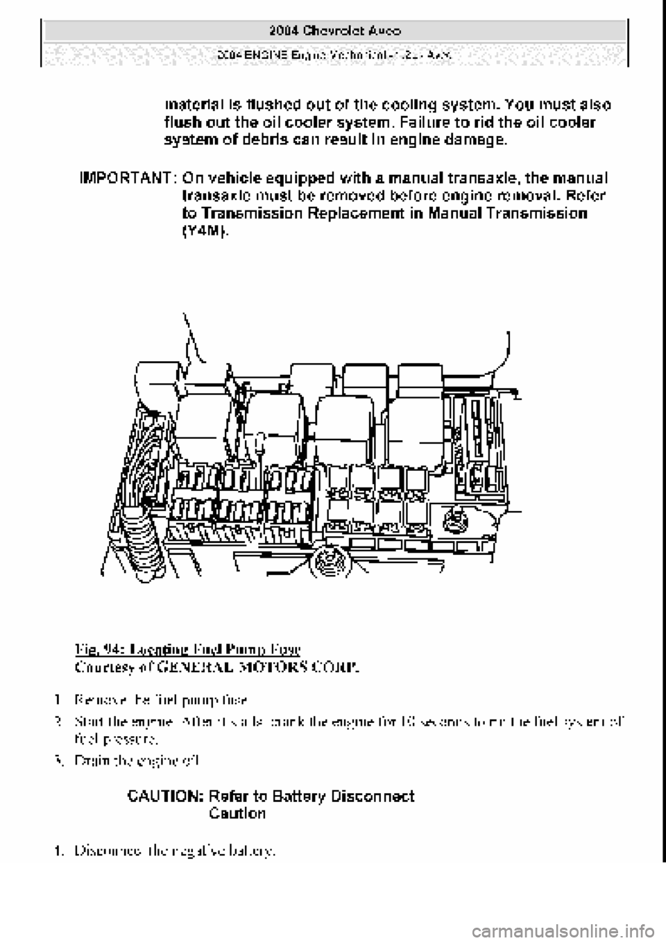 CHEVROLET AVEO 2002 Service Repair Manual CHEVROLET AVEO 2002 Service Repair Manual