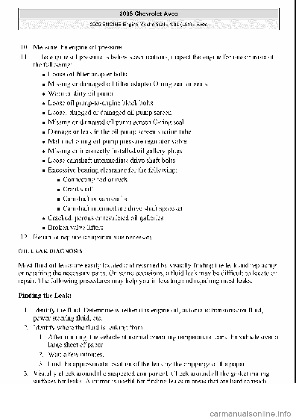 CHEVROLET AVEO 2002  Service Repair Manual 