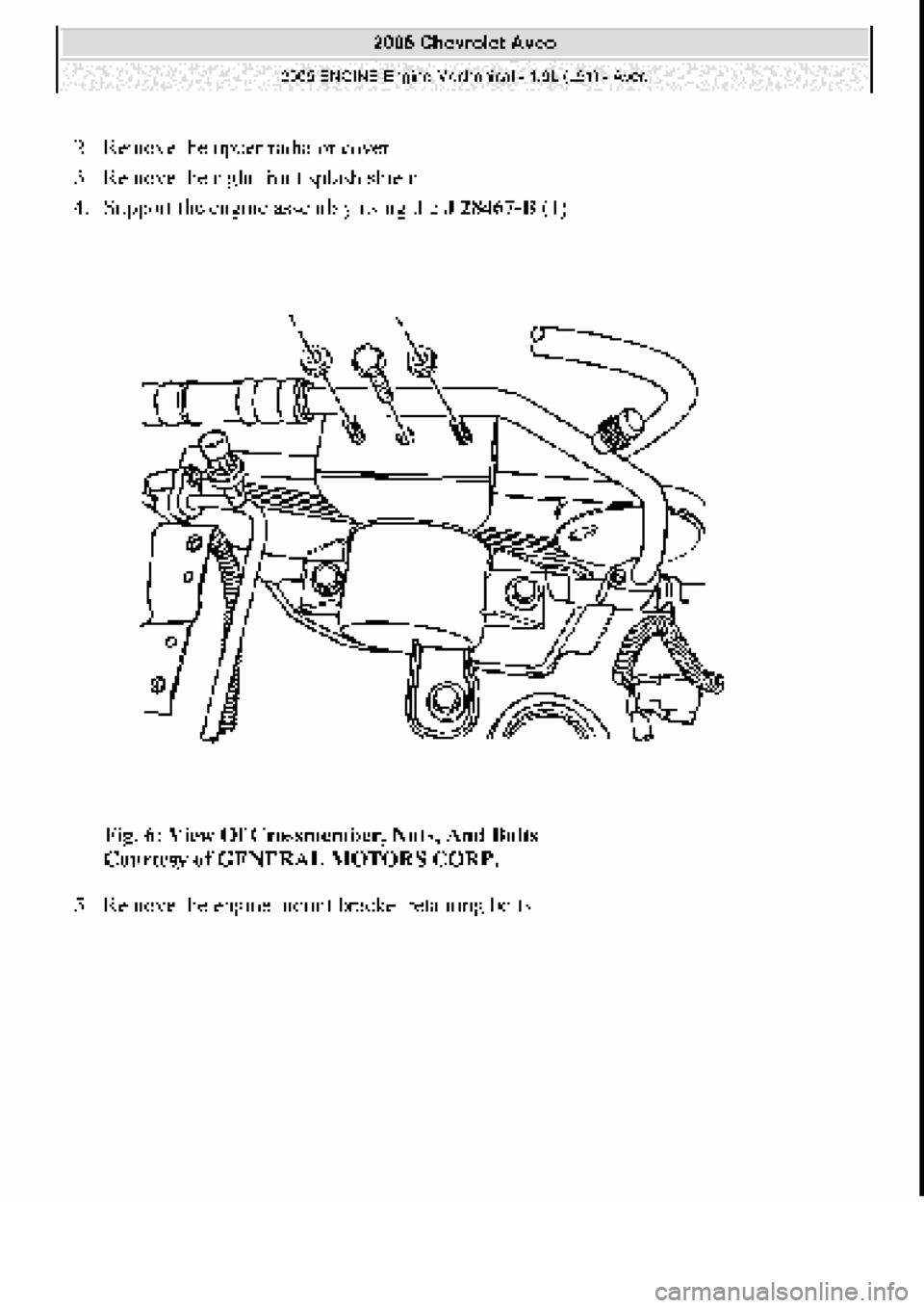 CHEVROLET AVEO 2002  Service Repair Manual 