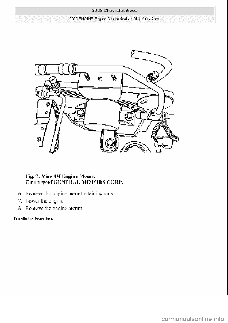 CHEVROLET AVEO 2002  Service Repair Manual 
