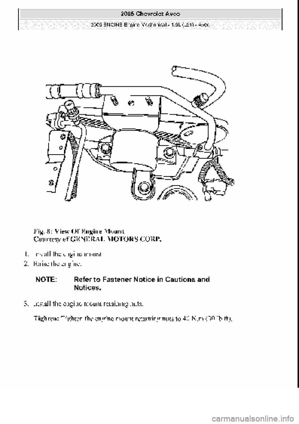 CHEVROLET AVEO 2002  Service Repair Manual 