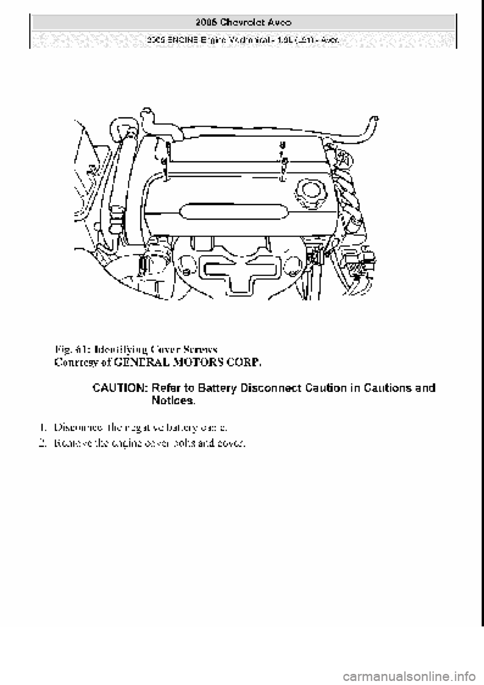 CHEVROLET AVEO 2002 Service Repair Manual CHEVROLET AVEO 2002 Service Repair Manual