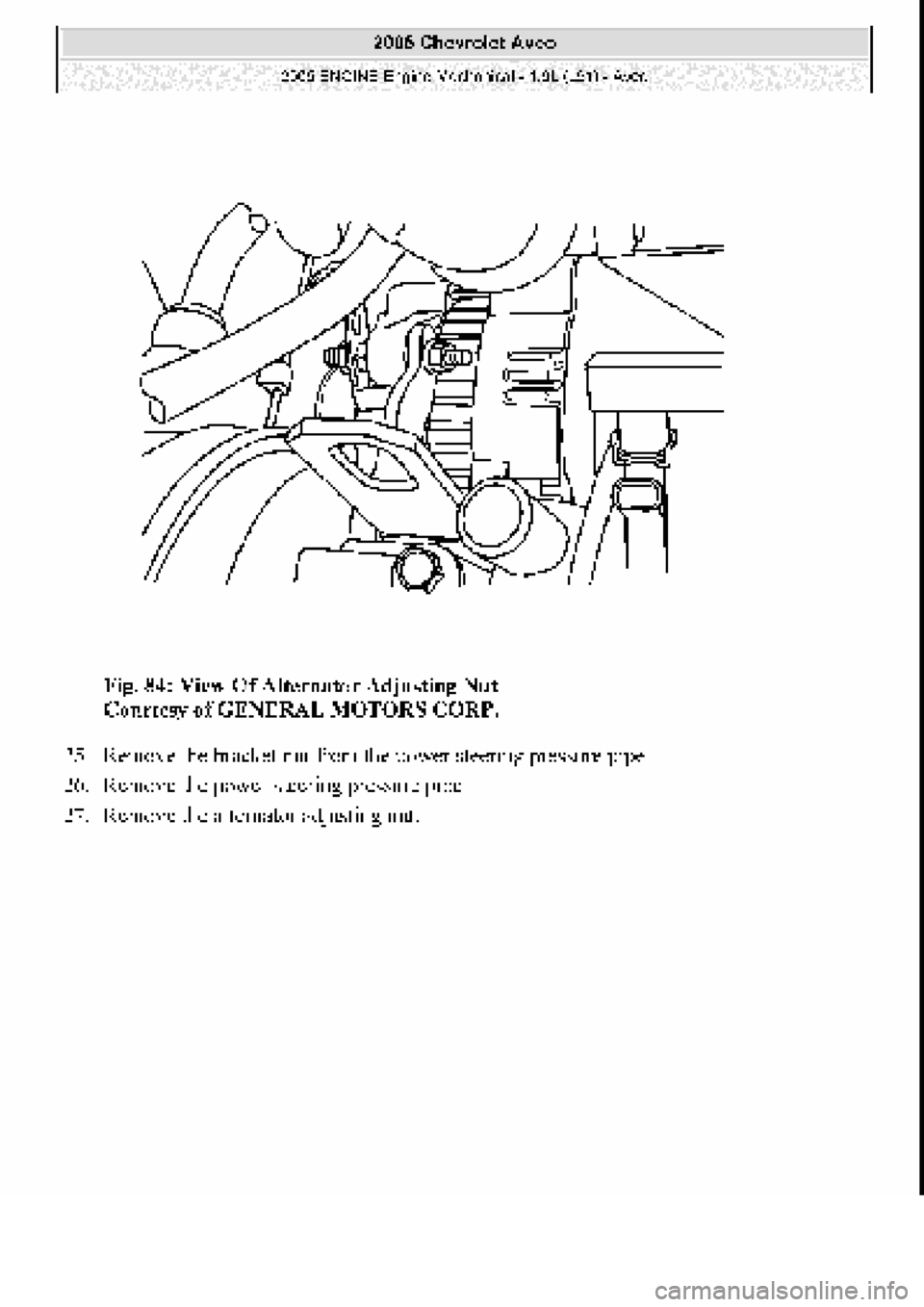 CHEVROLET AVEO 2002  Service Repair Manual 