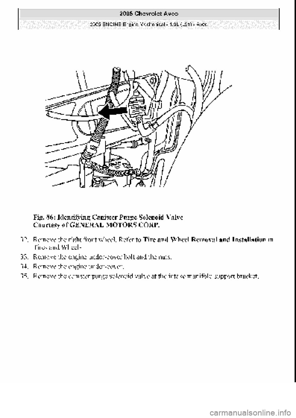 CHEVROLET AVEO 2002  Service Repair Manual 