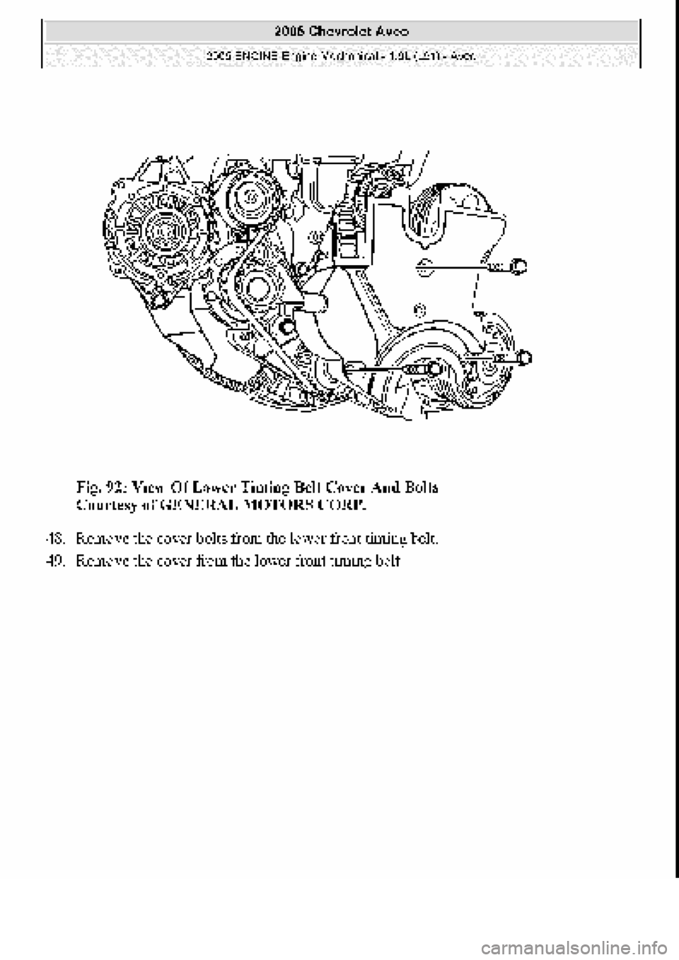 CHEVROLET AVEO 2002  Service Repair Manual 