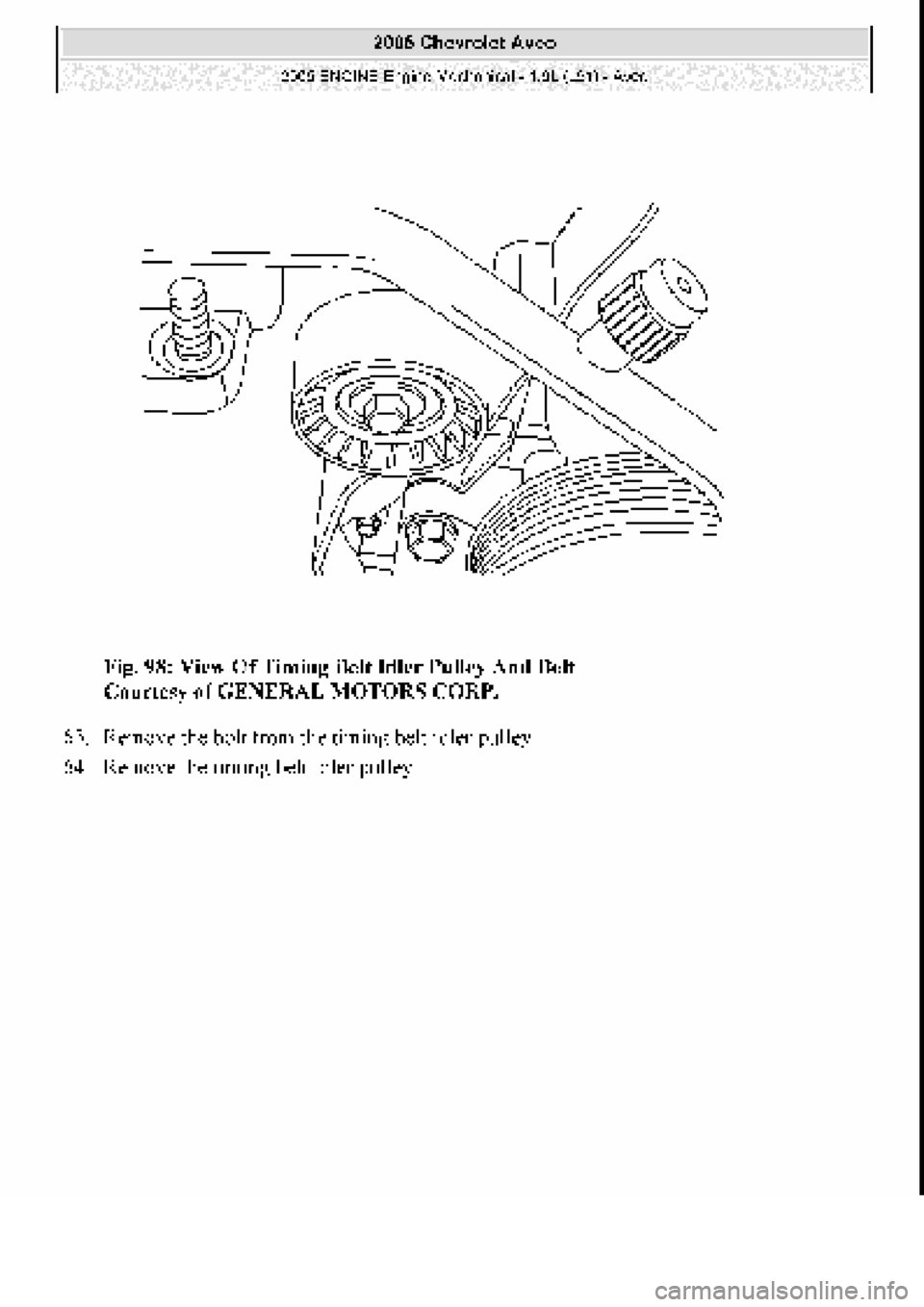 CHEVROLET AVEO 2002  Service Repair Manual 