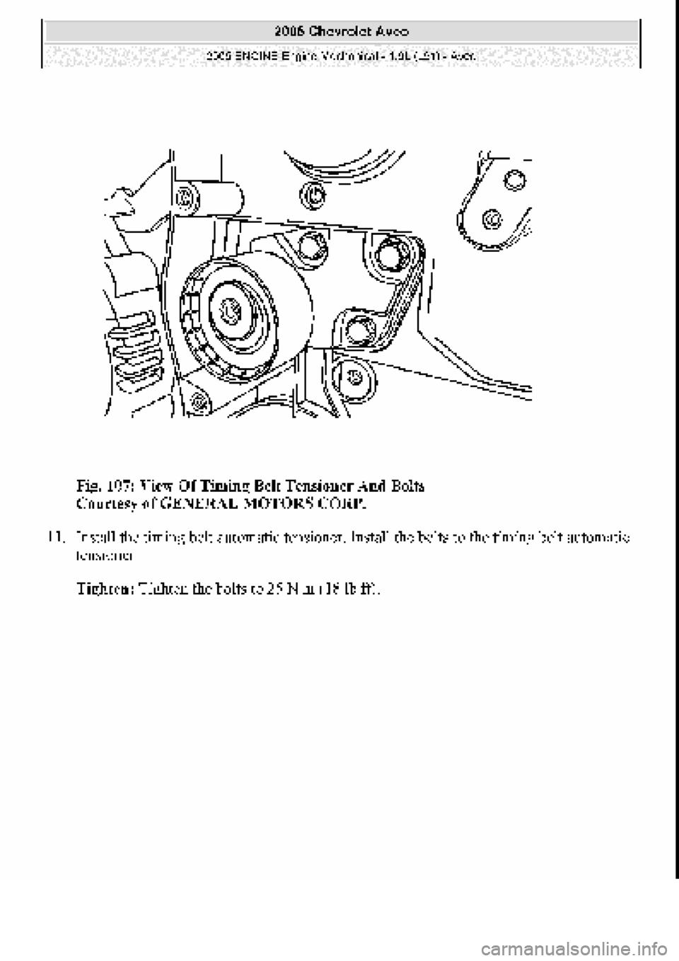 CHEVROLET AVEO 2002  Service Repair Manual 