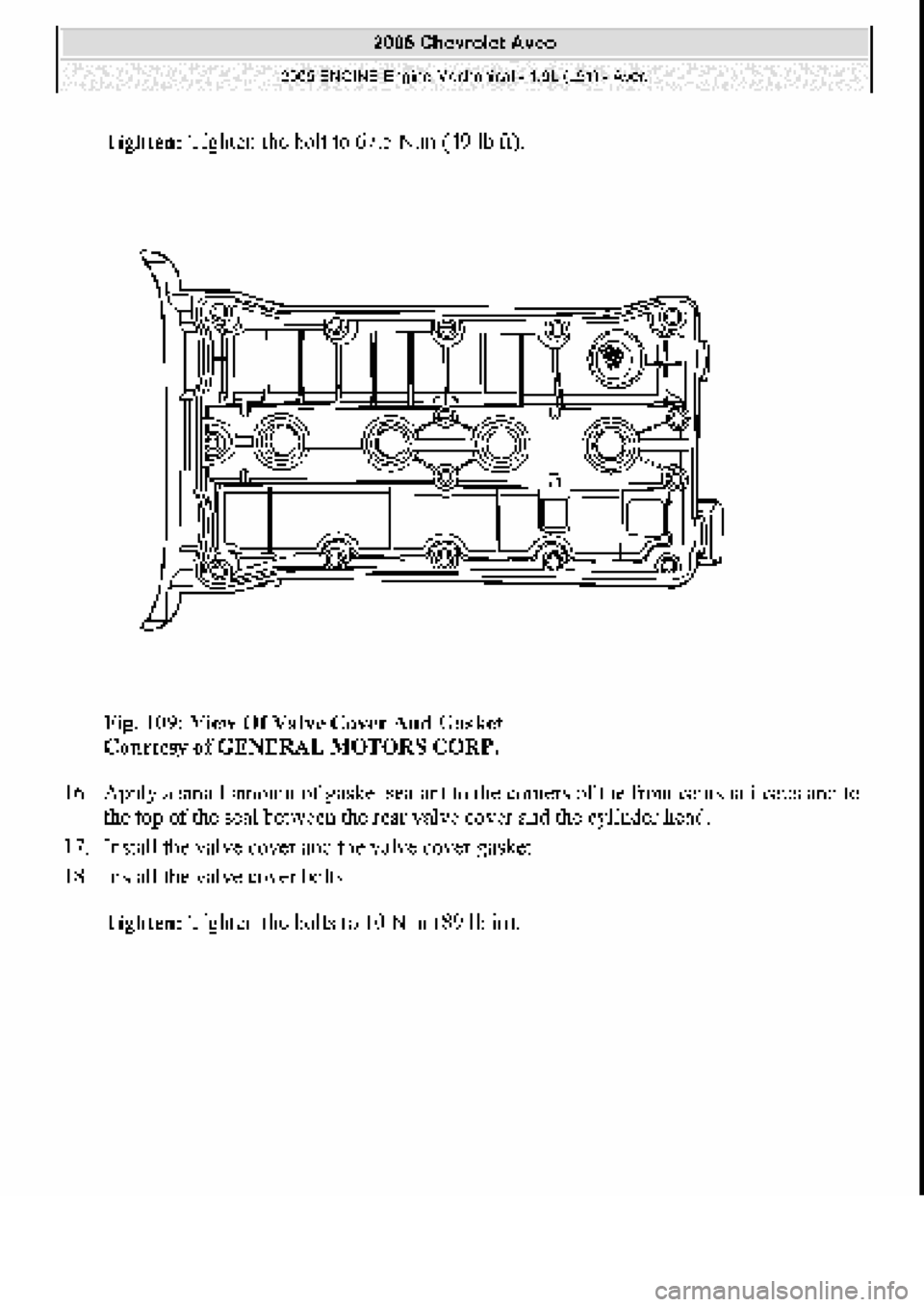 CHEVROLET AVEO 2002  Service Repair Manual 