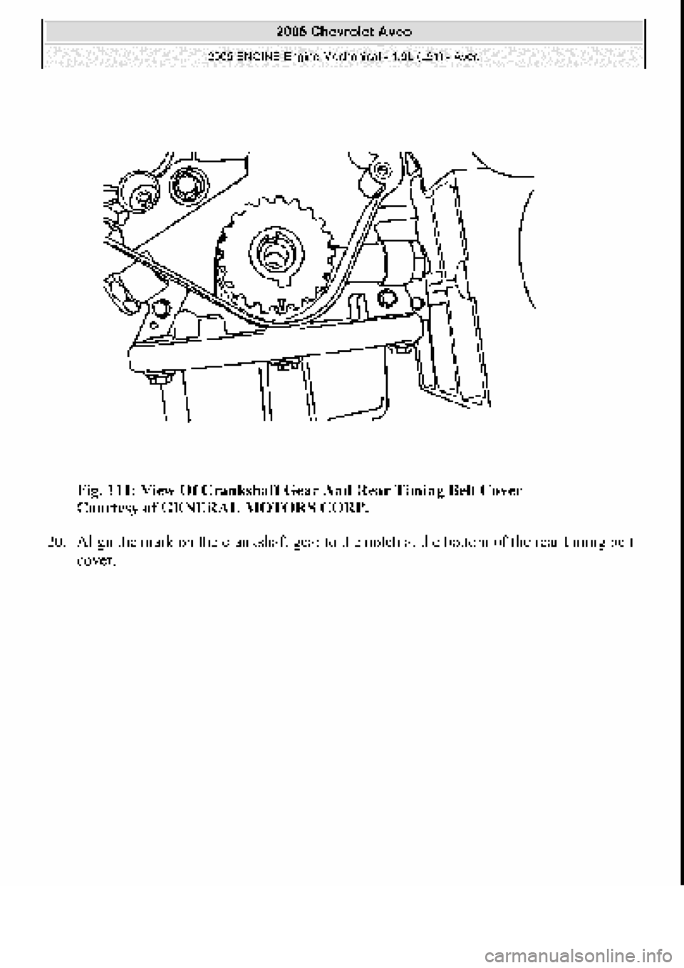 CHEVROLET AVEO 2002  Service Repair Manual 