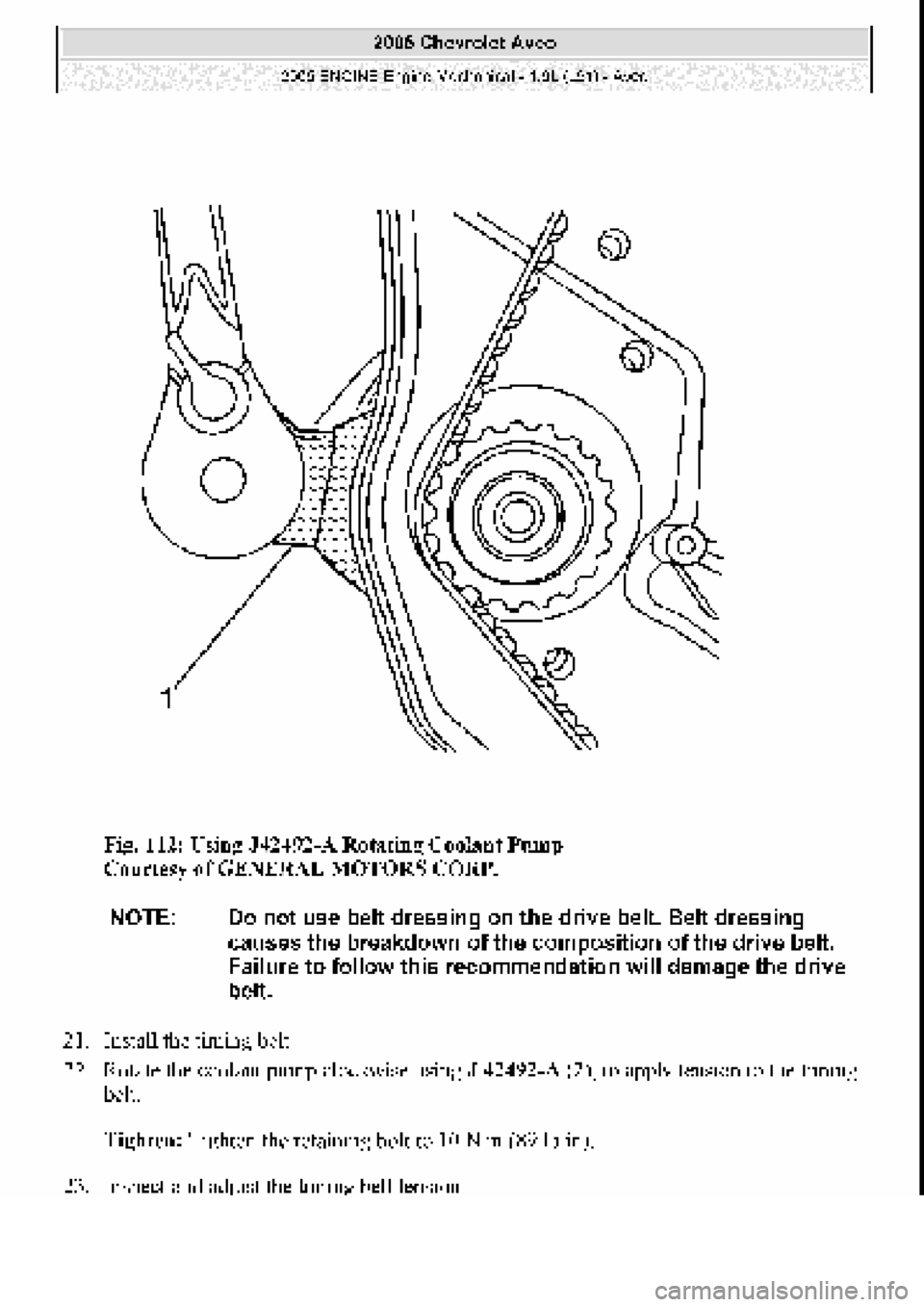 CHEVROLET AVEO 2002  Service Repair Manual 