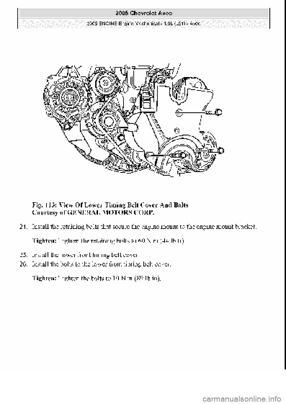 CHEVROLET AVEO 2002  Service Repair Manual 