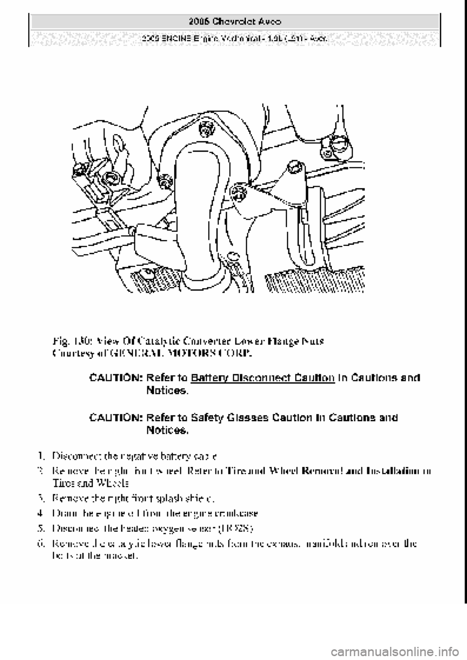 CHEVROLET AVEO 2002  Service Repair Manual 