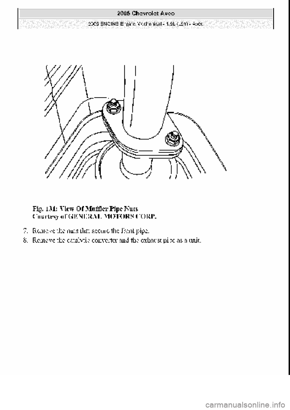 CHEVROLET AVEO 2002  Service Repair Manual 