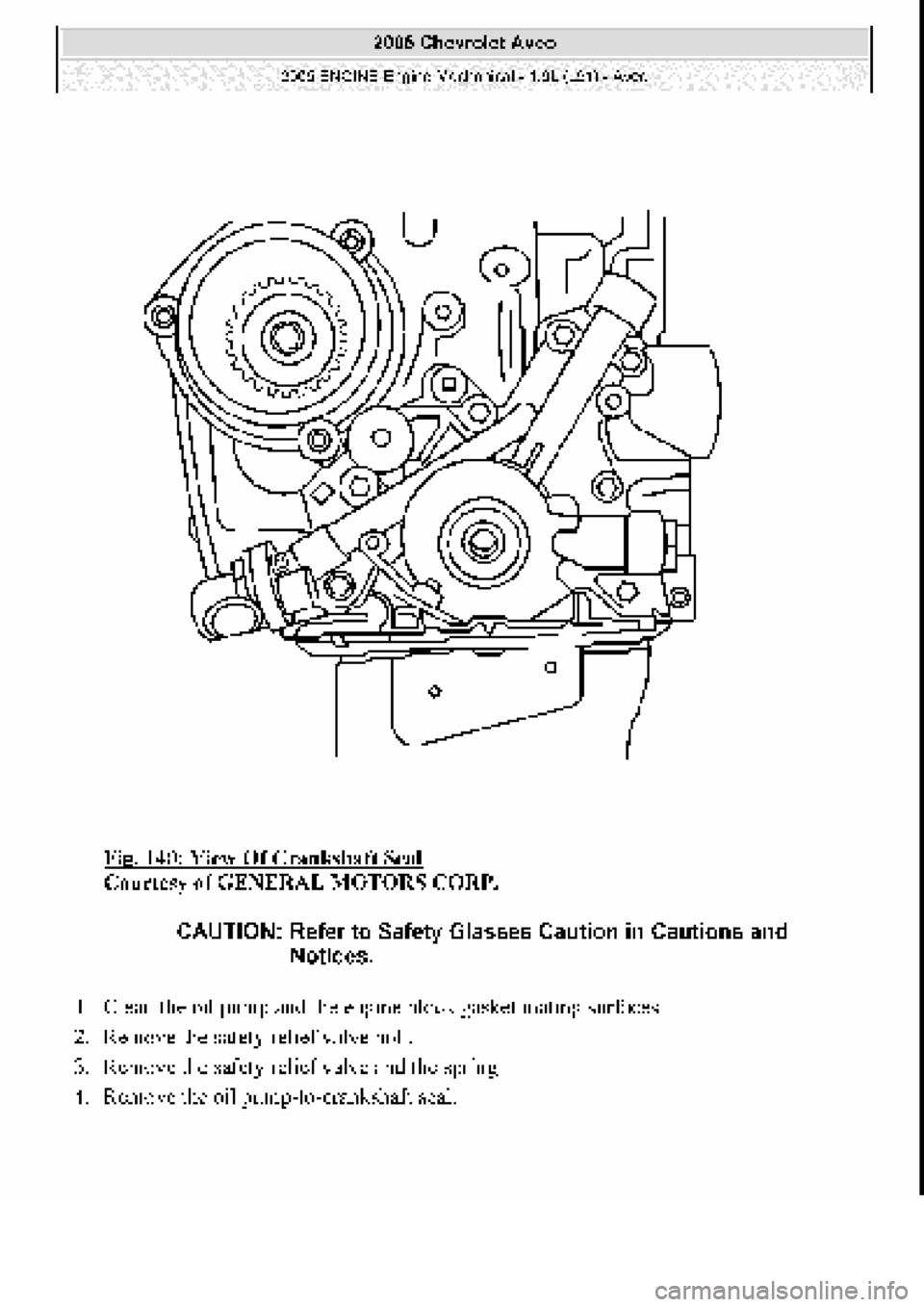CHEVROLET AVEO 2002  Service Repair Manual 