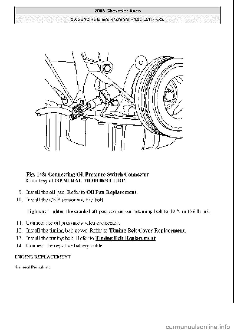 CHEVROLET AVEO 2002  Service Repair Manual 