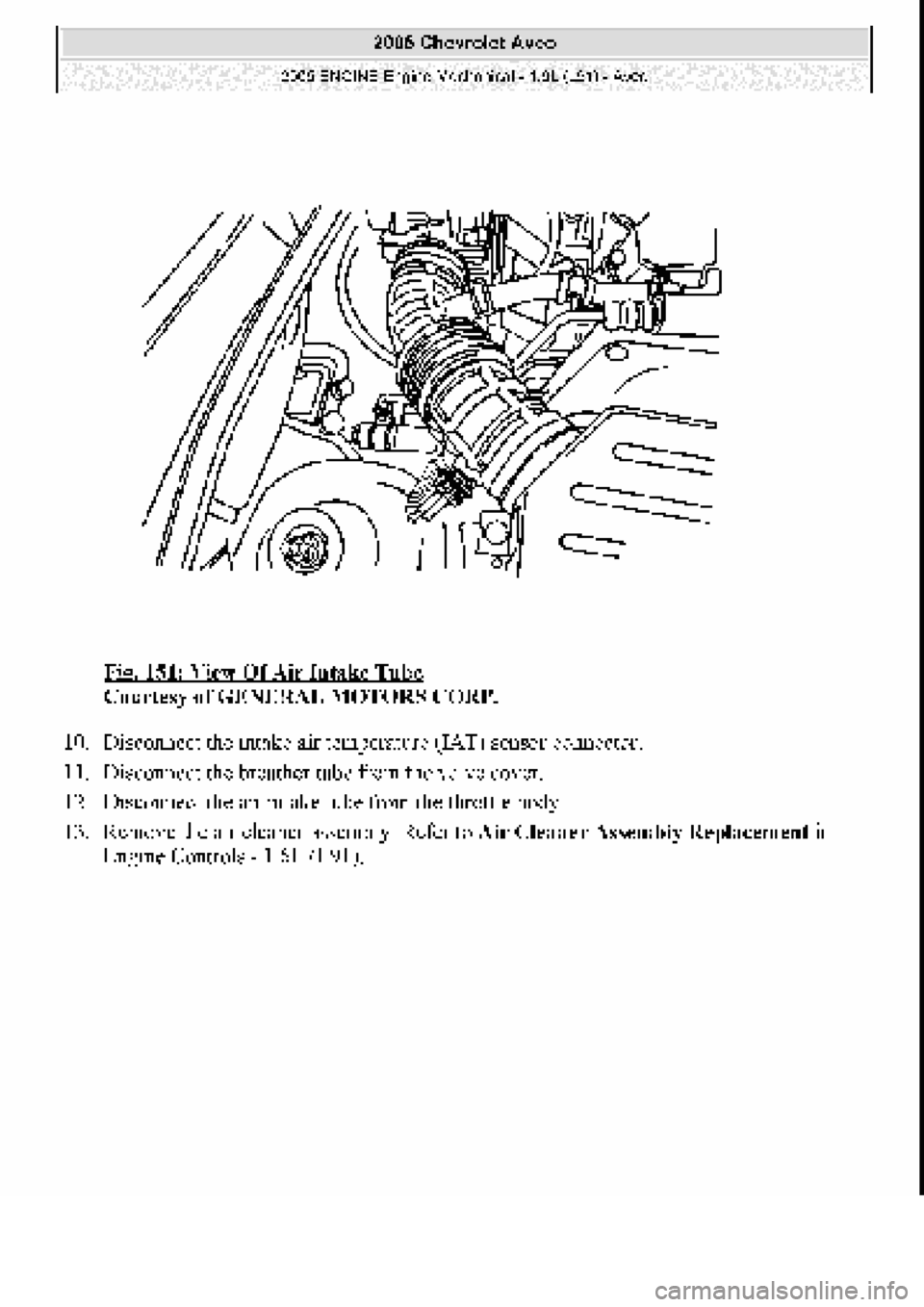 CHEVROLET AVEO 2002  Service Repair Manual 