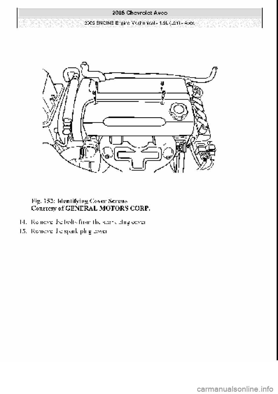 CHEVROLET AVEO 2002  Service Repair Manual 