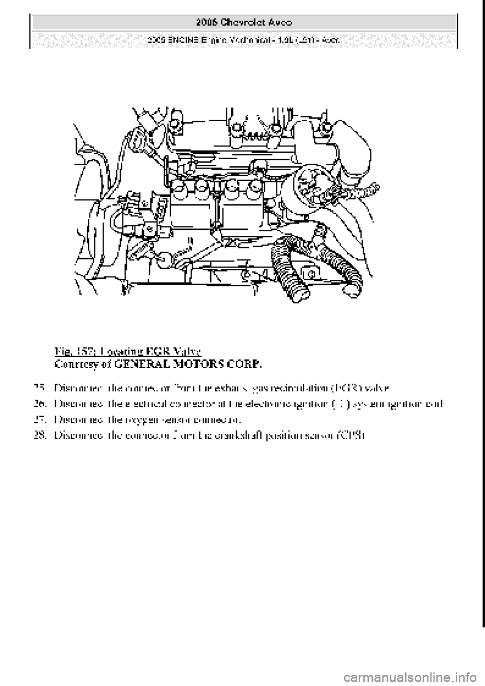 CHEVROLET AVEO 2002  Service Repair Manual 
